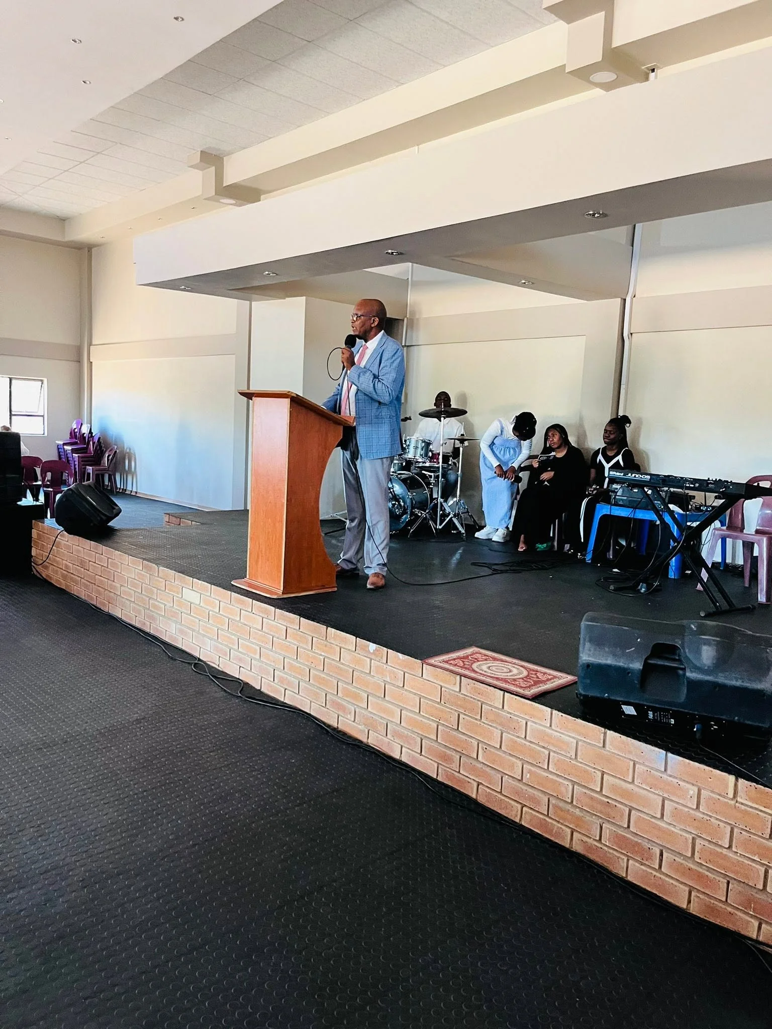 People worshipping together during a church service